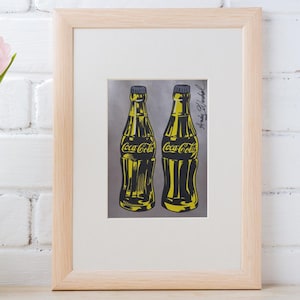Andy Warhol Coca-Cola Poster or Canvas – Pop Art Wall Decor, Vintage Coke Bottle Print, Iconic Retro Kitchen or Bar Art