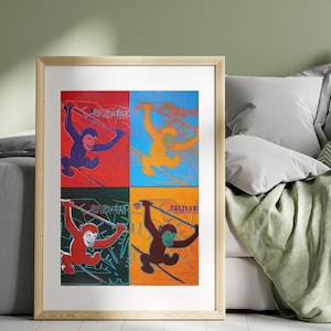 Monkey andy warhol - Etsy 日本