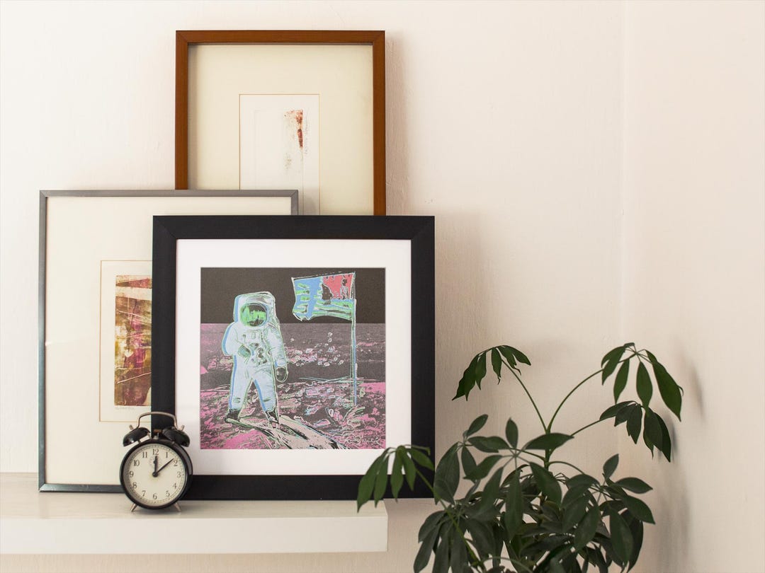 Andy Warhol Moonwalk Print | Pop Art Astronaut, NASA Poster - Etsy