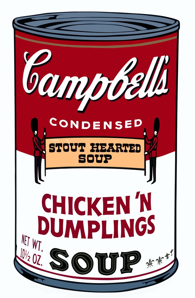Andy Warhol Campbell's Soup Art Print – Pop Art Kitchen Decor - Etsy