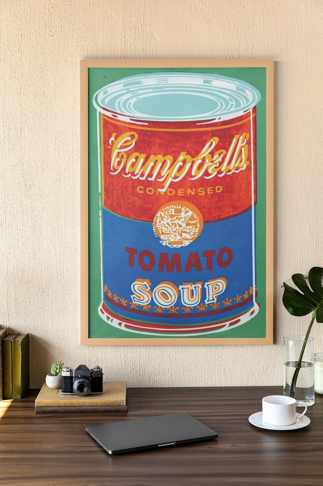 Andy Warhol Campbell’s Tomato Soup Tin Poster or Canvas Wall Art Print ...