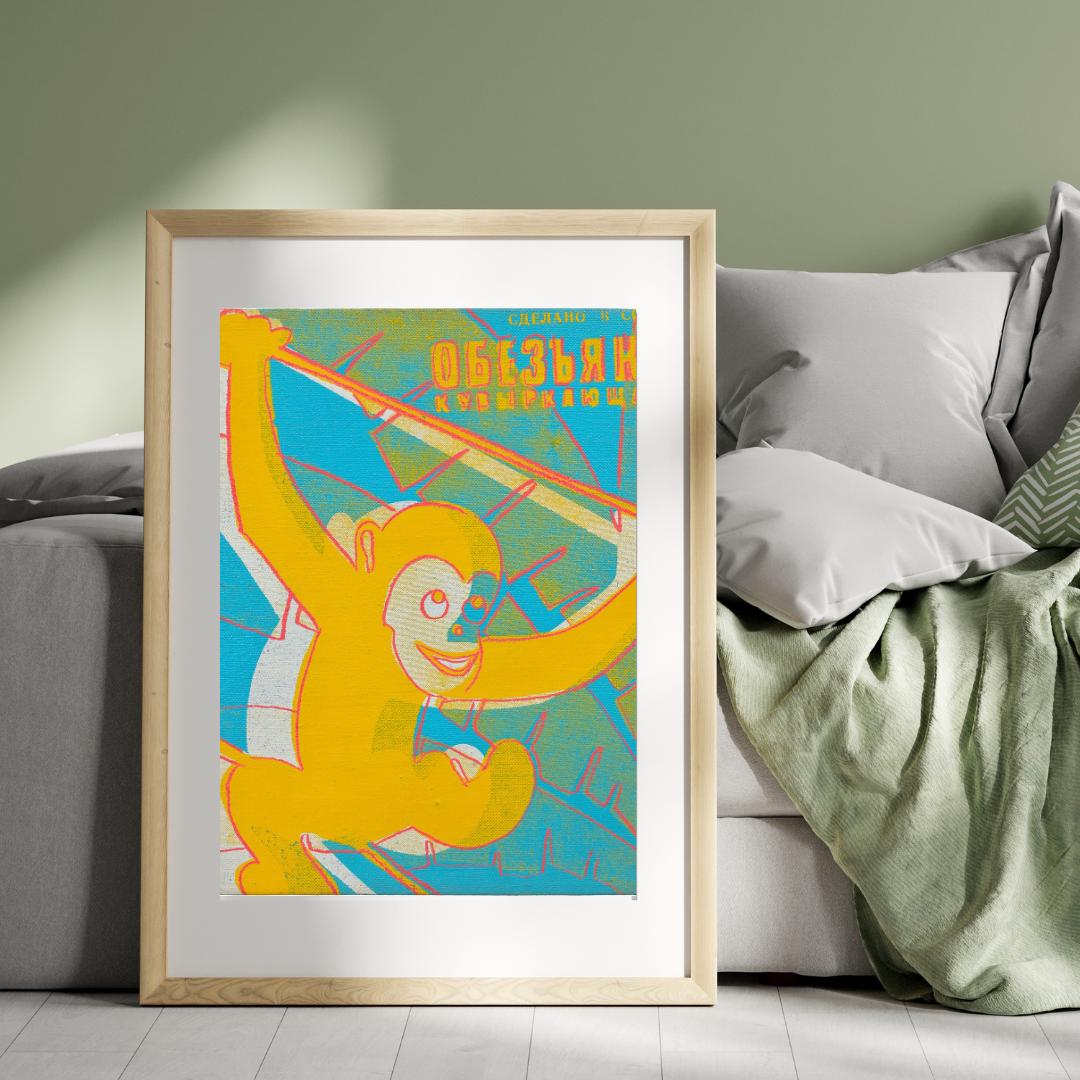 Monkey andy warhol - Etsy 日本