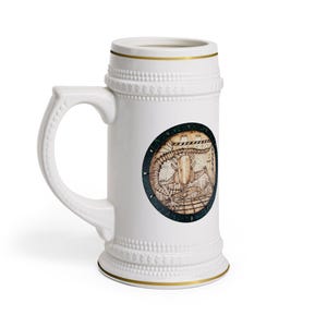 Xenomorph Beer Stein, Aliens Movie 22oz Mug, Xenomorph Beer Mug, Ceramic Aliens Wood Burn Stein, Scary Alien Stein, Horror Scary Creepy Mug