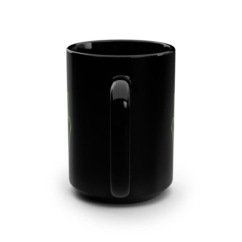 Taza de café con actitud alienígena, Taza de café alienígena, Regalo sarcástico para amantes del café alienígena, Taza de té alienígena divertida, Taza de 444 ml con el dedo medio alienígena imagen 4