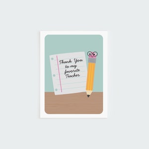 Tarjetas de agradecimiento para maestros - IMPRIMIBLES