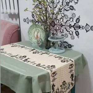 Ukrainian Block Print Stamp Set “Florence 2” | 5 Floral Stamps for Fabric Printing | Ukrainian Handmade Wooden Textile Printing Blocks image 7