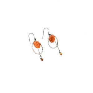 Hammered Mixed Metal Dangles