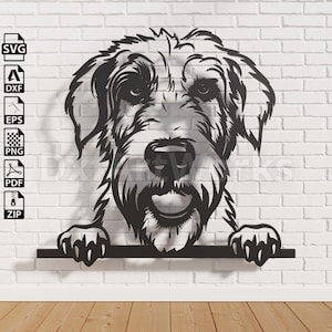 Irish wolfhound dog svg file for Cricut,dog clipart,cut file,vector art portrait,vinyl shirt design,dxf file for laser cnc,digital file.
