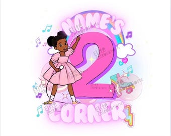 Personalisiertes Birthday Girl PNG: Gracie Corner Digitaler Download