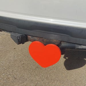 Heart / Love  (2 Inch Tailer Hitch Cover) BIG, 7.87 Inches!