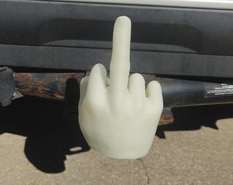 Glow-in-the-Dark Finger Trailer Hitch Cover - 2 Inch Receiver