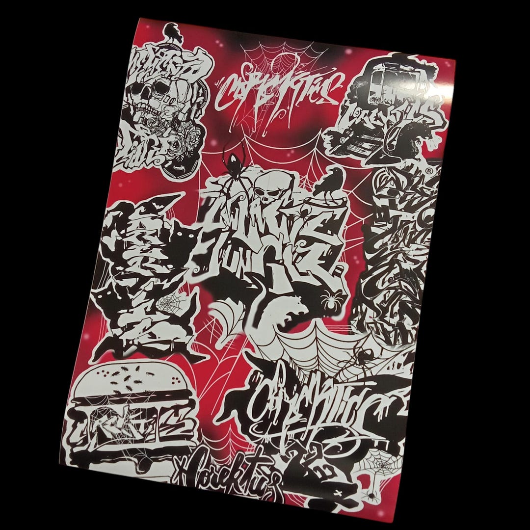 Graffiti Collage Poster - Etsy