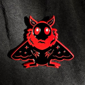 Mothman Cryptid Enamel Pin