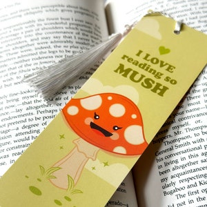 I Love Reading So Mush Mushroom Bookmark