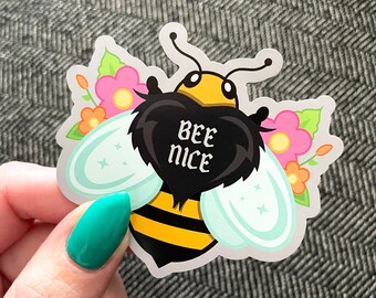 Bee Nice Waterproof Magnet - Cute Fridge, Car Magnet - Kawaii Bumblebee Magnet