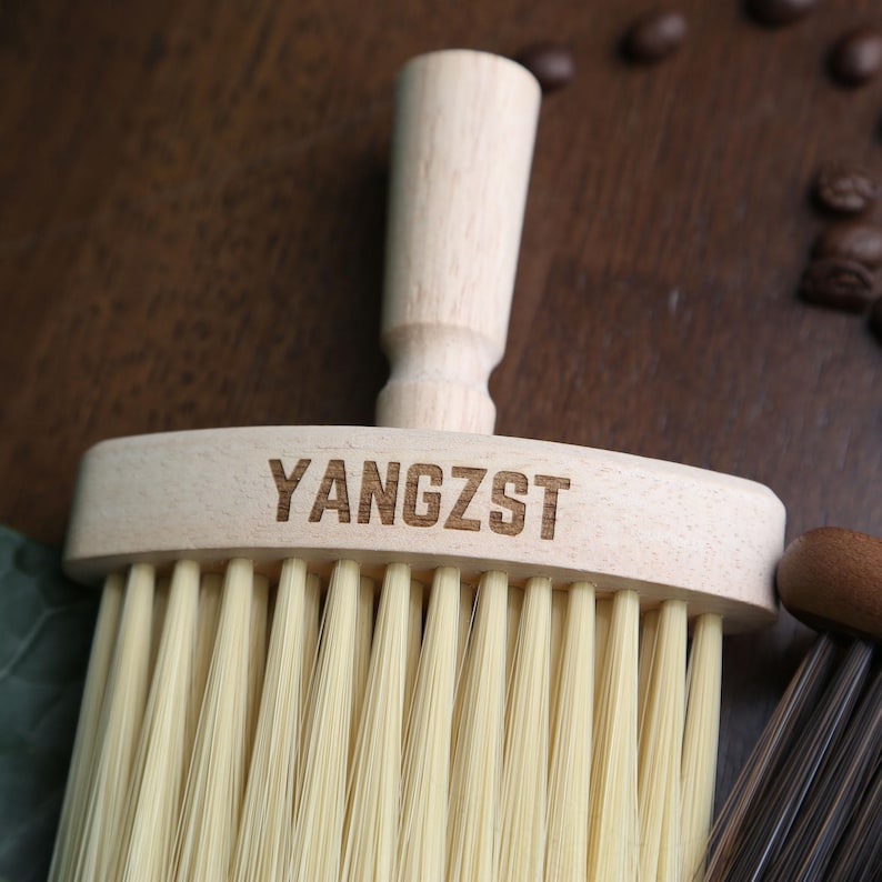 Wooden Coffee Bar Cleaning Brush - Thumbnail 5