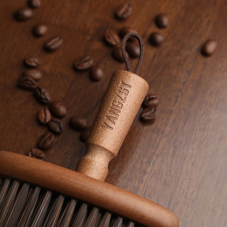 Wooden Coffee Bar Cleaning Brush - Thumbnail 4