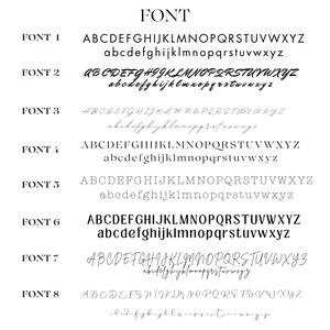 Pode incluir: Oito estilos de fonte diferentes s&atilde;o exibidos em tinta preta sobre um fundo branco. Cada estilo de fonte mostra o alfabeto em letras mai&uacute;sculas e min&uacute;sculas.