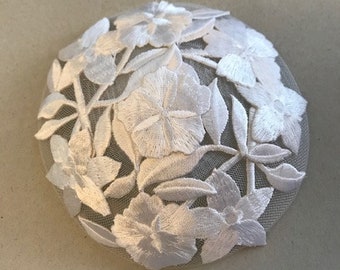 White Leaves Kippah