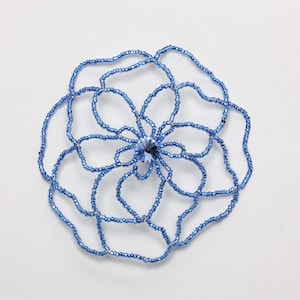 Blue Flower with Crystal