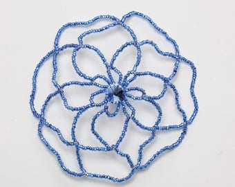 Blue Flower with Crystal