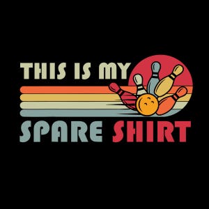 This Is My Spare Shirt, Retro Bowling Png, Bowling Lover Shirt, Gift For Bowler, Vintage Bowling Png, Funny Bowling png