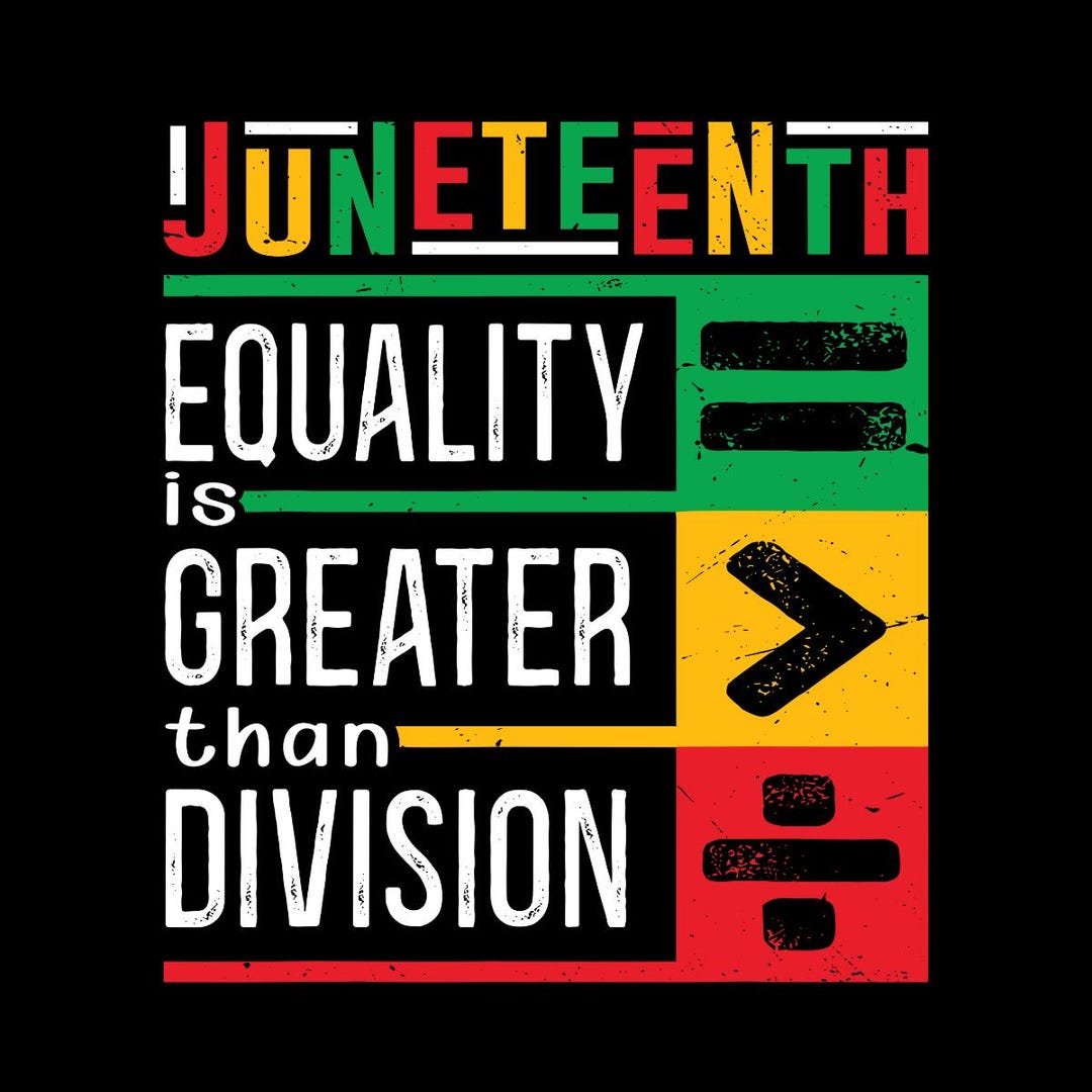 Juneteenth Equality Is Greater Than Division Hoodie Equal Rights Math Symbol TS11 main image 0