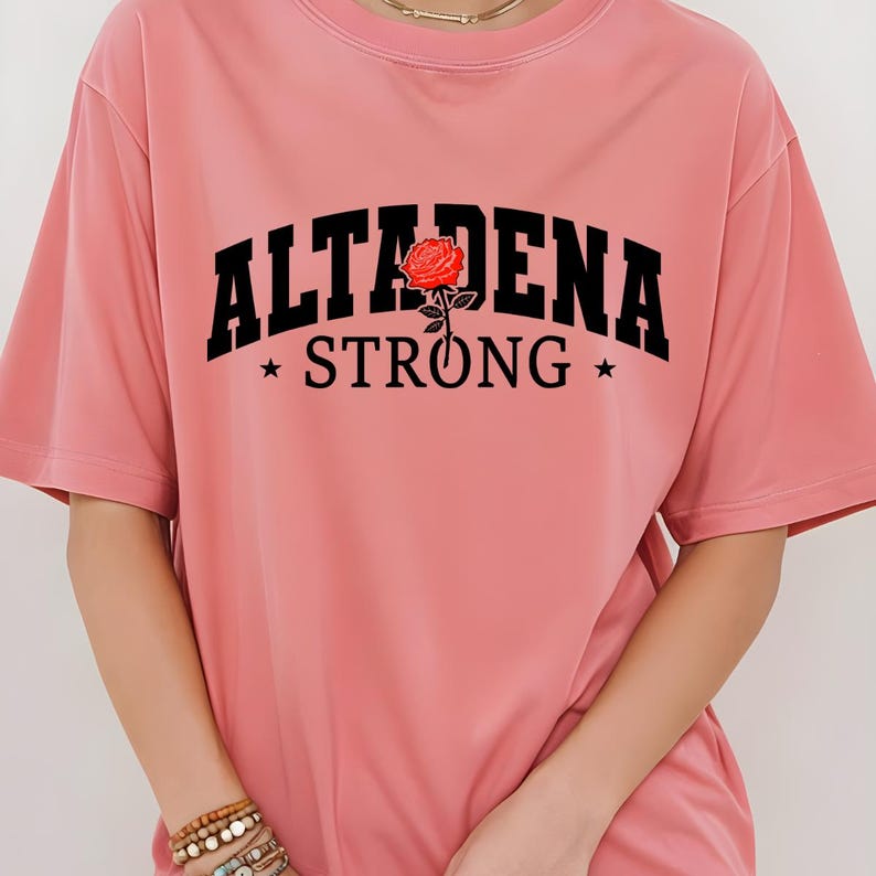 Altadena Strong Sweatshirt Png, Heavyweight Pullover, Altadena Rose Png ...
