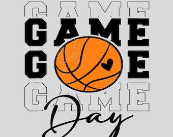 Basketball Png, Basketball Game Day Png, Basketball Mama Png, Basketball Mom Png Sublimation, Coquette Basketball Png Shirt Design, Game Day