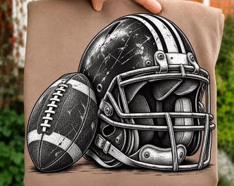 Retro Football PNG, High School Football Mom Shirt, Vintage Football Player Design, Football Season PNG, Game Day Mom, Football Mom Gift