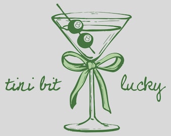Een klein beetje Ierse png, grappige Lucky Girl Irish Cocktail png, St. Patrick's Day klein beetje Iers png