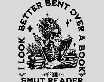 I look Better Bent Over A Book Smut Reader Png, Romance Smut book Png, Wavy text Png, Book tok Png, Bent Over Png, Good Girl,Smut reader Png