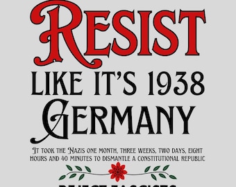 Resist It&#39;s Like 1938 Png, Anti-Trump Png, Protest Png, Pro Women&#39;s Rights Png, Human Rights Png, Political Png