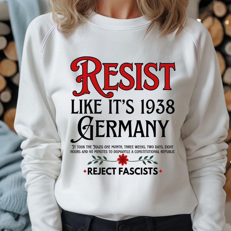 Resist It's Like 1938 Png, Anti-Trump Png, Protest Png, Pro Women's Rights Png, Human Rights Png, Political Png image 2