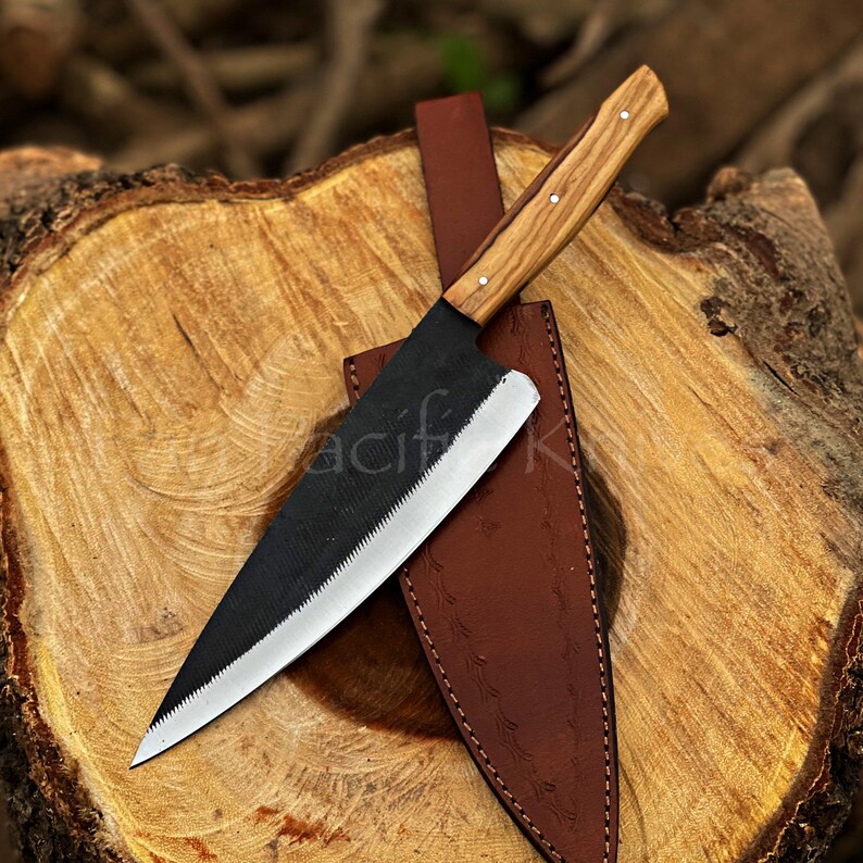 Cuchillo De Pezuña Acero Inoxidable ODM – Hoja Ancha Pulada A Mano, Mango Madera – Mano Derecha