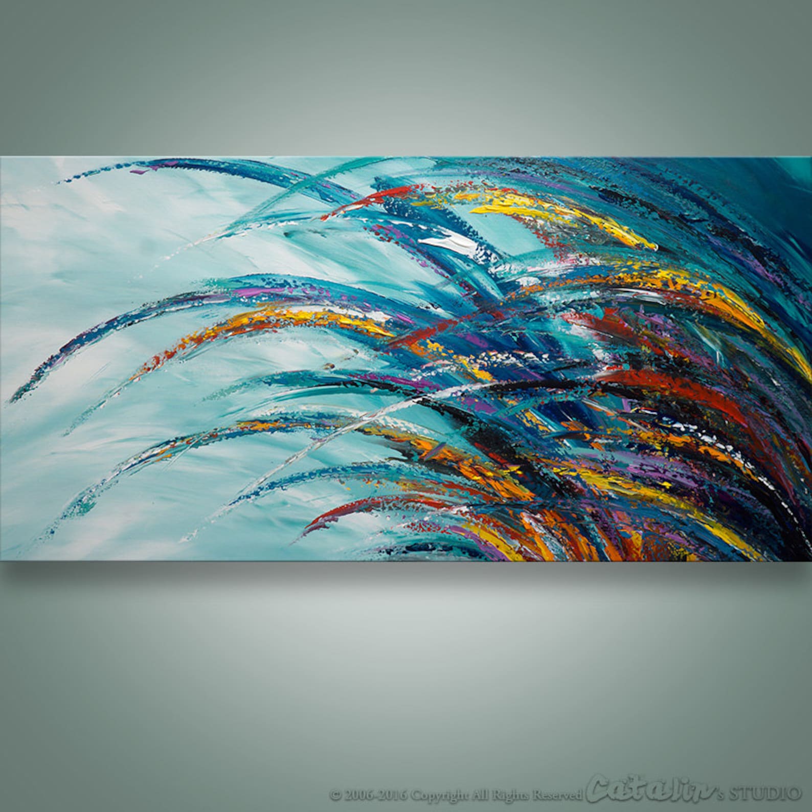 Abstract Wall Art Palette Knife Painting Modern Painting Etsy