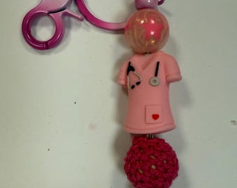 Nurse keychain, RN keychain, nurse keychains, nurse accessories, nurse gift, nurse graduation gift, gifts for nurses, RN gift, small gift
