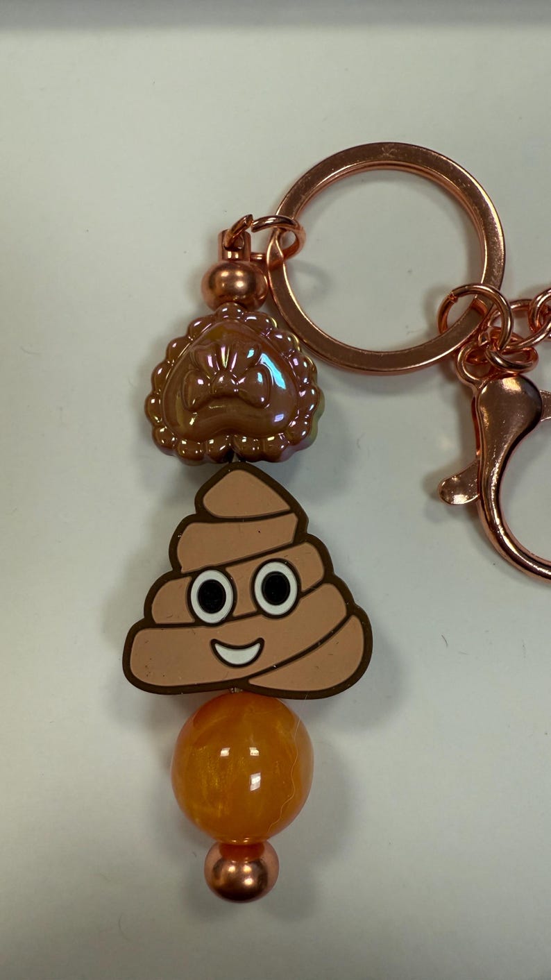 Poop Emoji Keychain, Poop Keychain, Poop Party Favor, Poop Stocking ...