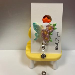 Butterfly - Butterfly badge reel - Nurse badge holder - Teacher ID - Card holder - Summer - Custom - Unique