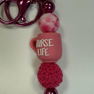 Nurse keychain, RN keychain, nurse keychains, nurse accessories, nurse gift, nurse graduation gift, gifts for nurses, RN gift, small gift