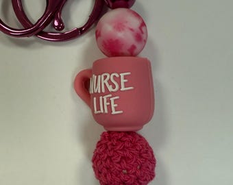 Nurse keychain, RN keychain, nurse keychains, nurse accessories, nurse gift, nurse graduation gift, gifts for nurses, RN gift, small gift