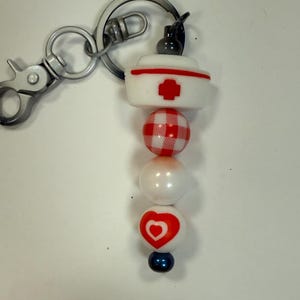 Nurse keychain, RN keychain, nurse keychains, nurse accessories, nurse gift, nurse graduation gift, gifts for nurses, RN gift, small gift