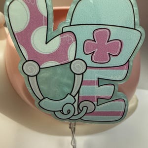 Love medical Badge Reel, funny badge Reel,  ID holder, badge pull, retractable ID, Nurse Badge Reel, Gift