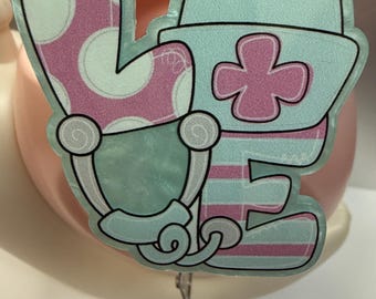 Liebe medizinisch Ausweis Reel, lustige Ausweis Reel, ID Halter, Badge Pull, einziehbare ID, Krankenschwester Ausweis Reel, Geschenk