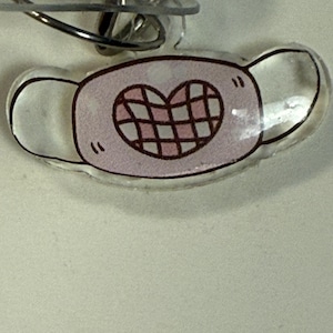Badge charms, badge reel charm, badge buddy charm, badge reel, badge charm, nurse accessories, nurse gift, mask