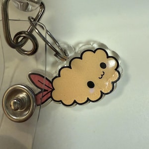 Badge charm, Badge buddy charm, Badge charms, Badge reel, Nurse accessories, nurse gift, sushi lover