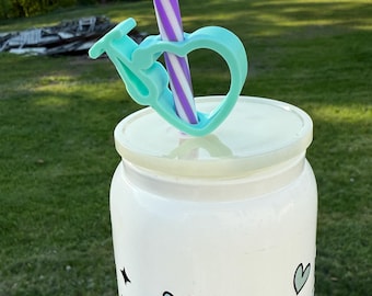 Nursing 3d printed straw topper, 8mm straw topper, tumbler accessories, fun topper, Medical vibes