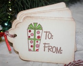 Items similar to Christmas Gift Tags - To From - Christmas Package on Etsy