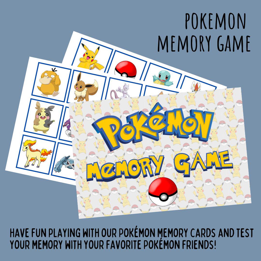 Pokemon Memory Cards, Pokemon Memory Game, Pokemon, Memory Cards, Pokemon  Flash Cards, Pokemon Game, Pokemon Memory Match, Pokeball - Etsy Australia