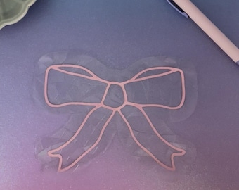Pink Bow Suncatcher Cling | Pink Ribbon Rainbow Window Decal | Handmade Feminist Gift